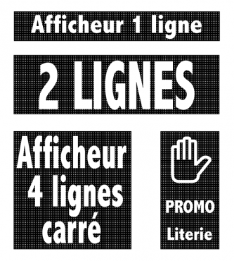 Afficheur LED - definir son format