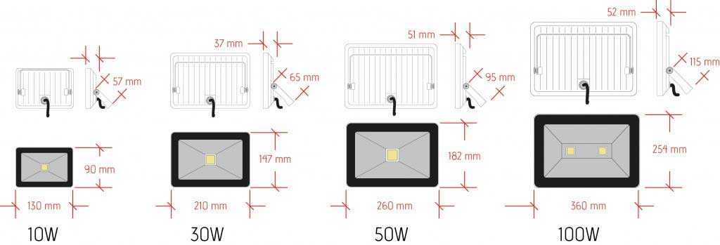 plan-projecteur-led-10-100W